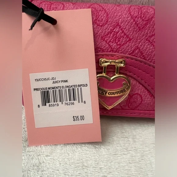 Juicy Couture Precious Moments Elongated Bifold Wallet – Juicy Pink - Picture 5 of 6